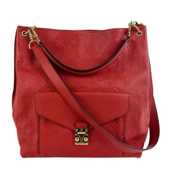 Louis Vuitton Empreinte Leather Metis 2 Way in Red Hobo Shoulder Handbag - Picture 13 of 13